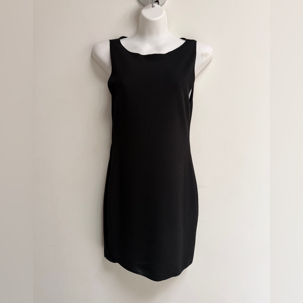 NWOT Zara Laser Cut Black Knit Dress